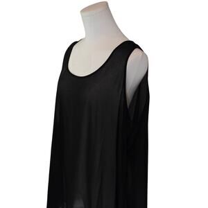 Women's Wynne Layer Black Tank Top - Size XL